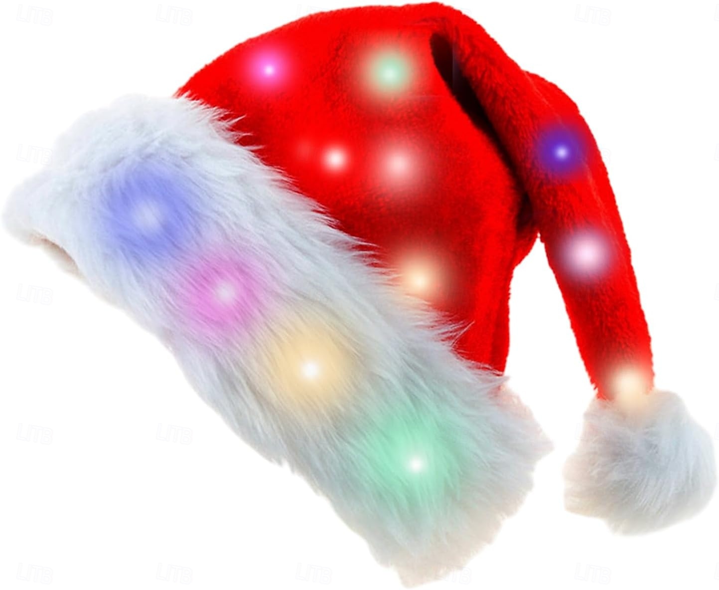 Christmas LED illuminated Christmas hat with colorful warm light for adults and children, Christmas party decoration props 2025 - CAD $11.99 –P6