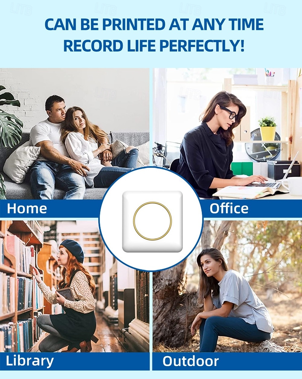 2025 NEW Sticker Printer C20 Fun Print Pod Mini Bluetooth Portable Sticker Maker with Rolls Paper Print Pods Mini Printer 2025 - $25.99 –P18