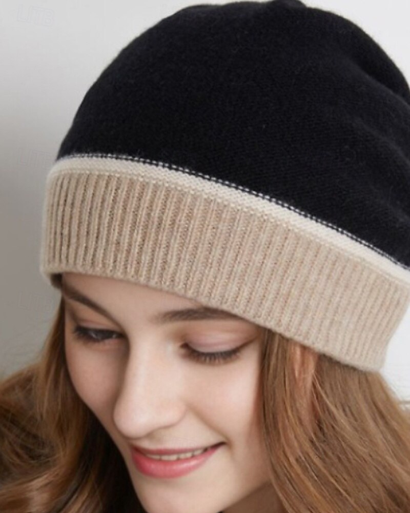 Per donna Cappello a cuffia Caldo cappello invernale Quotidiano Ferie Patchwork A maglia Semplice Casual Caldo Confortevole 1 Pezzo del 2026 a $21.99 –P8