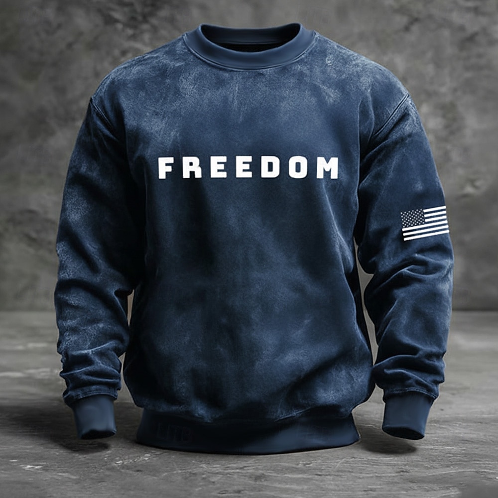 4η Ιουλίου 2026 250η Ημέρα Μνήμης Ανδρών 3D Εκτύπωση Μπλούζα Μακρυμάνικη Hoodie Φούτερ Καθημερινή Υπαίθρια 2026 - $28.99 –P2