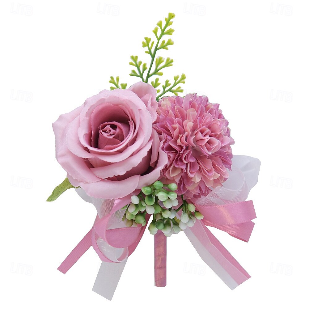 Fiori da polso da sposa Fiore all'occhiello Matrimonio / Evento / Festa Tessuti Floreale del 2026 a $17.49 –P3