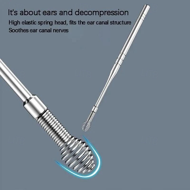 6pcs Stainless Steel Ear Wax Removal Tool Set Spiral Rotating EarPicking Spoon Ear Picker Spoon For Cleaning Collecting Ear Wax 2026 - $9.99 –P4