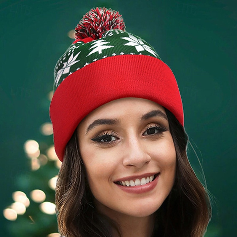 Women's Hat Winter Hats Warm Street Holiday Weekend Knitted Geometric Pattern 2025 - $29.99 –P2