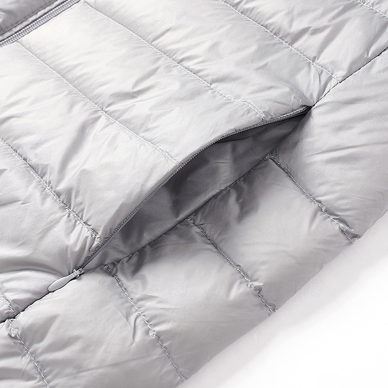Homme Manteau d'Hiver Doudoune Veste Matelassée Avec Poches 50% duvet de canard blanc Vacances Tenue quotidienne Date Régulier Mode Occasionnel Confortable Chaleur Thermique Automne Hiver Couleur de 2026 ? $56.99 –P8