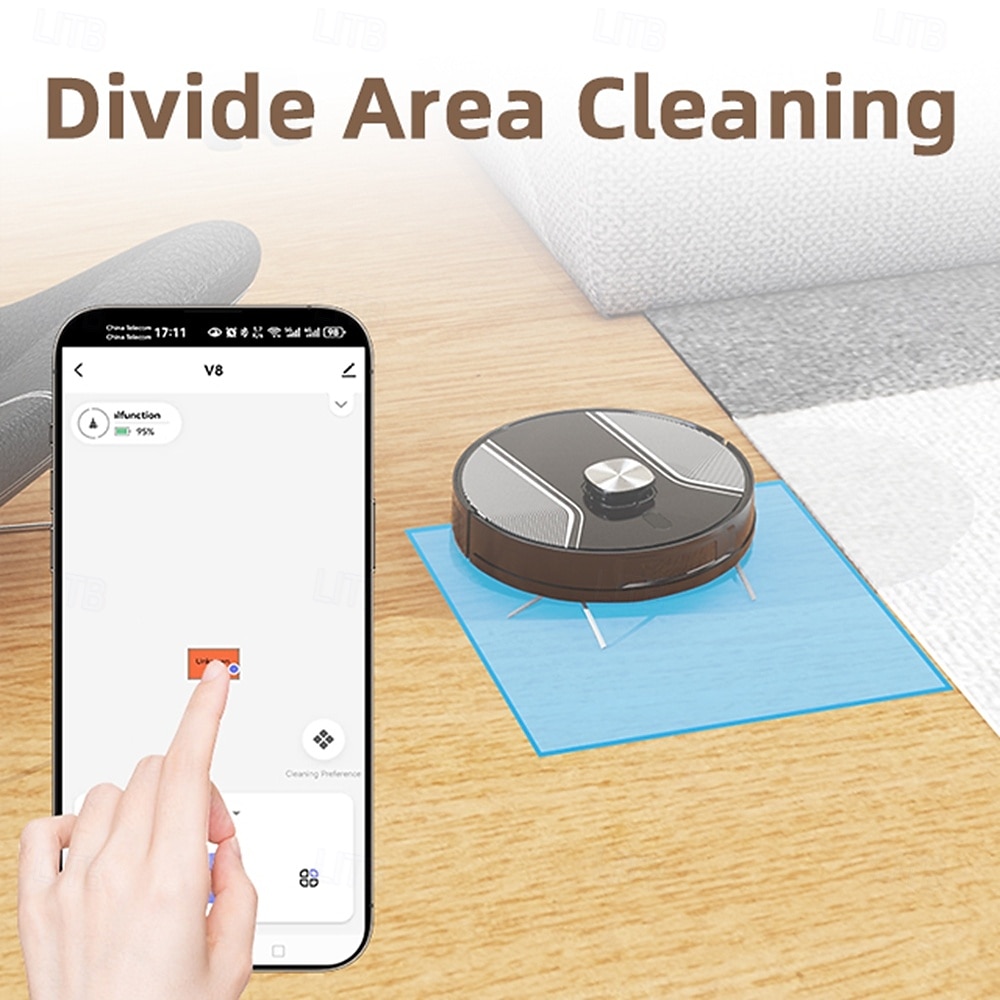 Sweeping and Mopping Robot Combo with LiDAR Navigation APP Operation Smart Mapping No-Mop Zones and Invisible Wall Settings Auto Charging Long-Lasting Battery Life 3500Pa Powerful Suction 2025 - $262.49 –P10