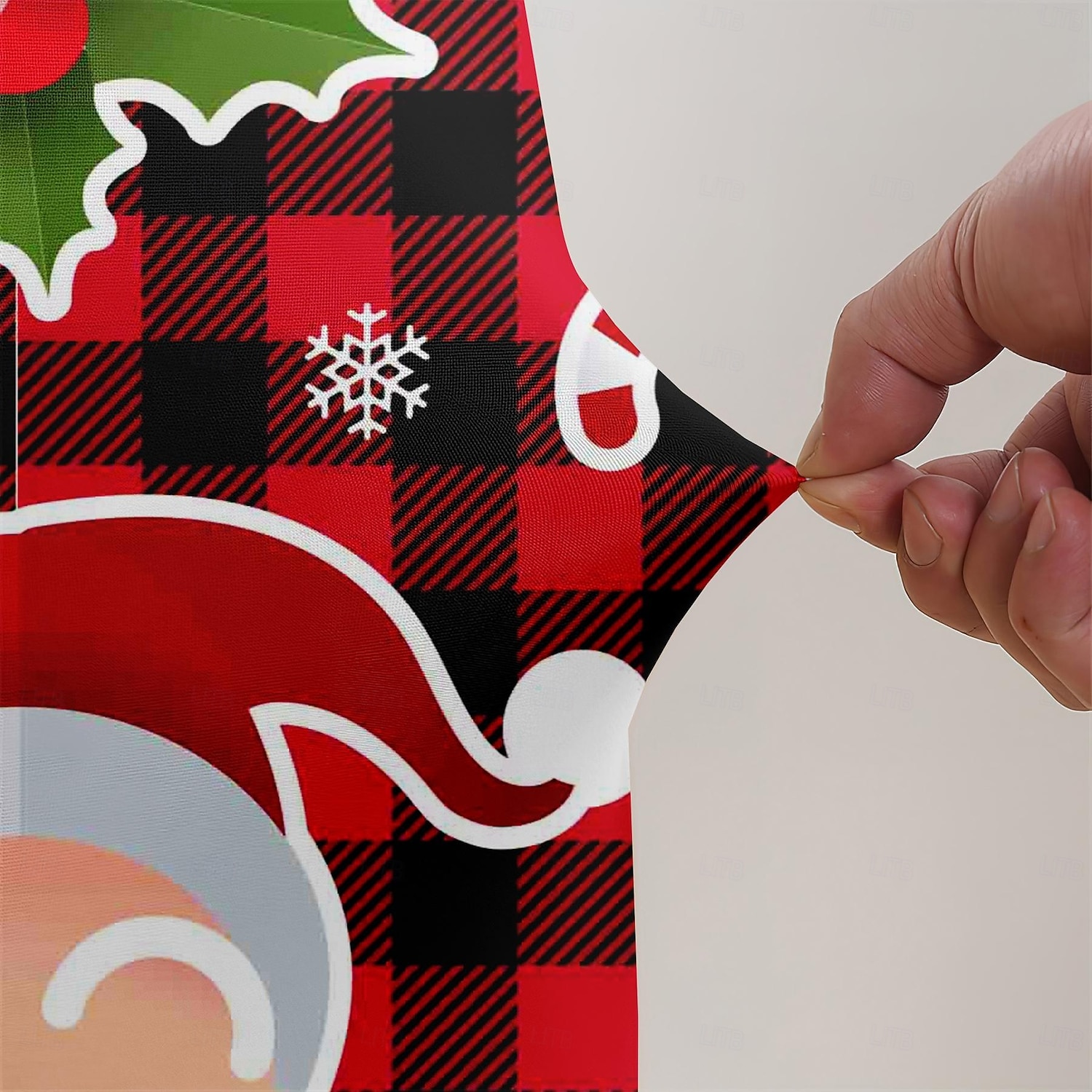 Fundas navideñas para sillas y taburetes de oficina, fundas elásticas de poliéster con estampado geométrico para la decoración navideña del hogar. 2025 - $14.99 –P4