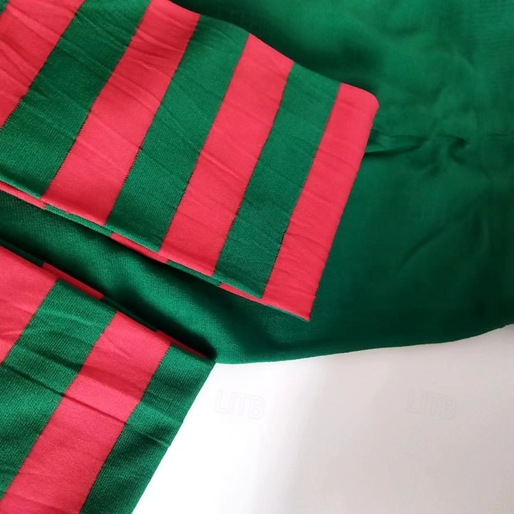 Dámské vánoční pruhované punčocháče, slavnostní červeno-zelené strečové legíny na sváteční kostýmy &párty oblečení 2026 - $7.99 –P5