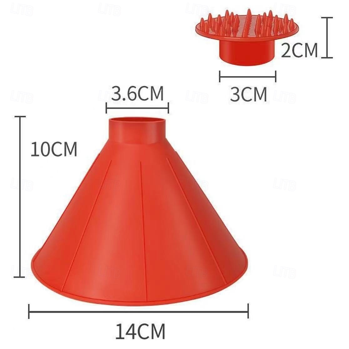 Набор из 4 скребков для чистки лобового стекла автомобиля – волшебная лопата для льда, круглая пластиковая лопата для уборки снега для автомобиля, инструмент для уборки снега, зимние аксессуары для 2026 - $14.99 –P9
