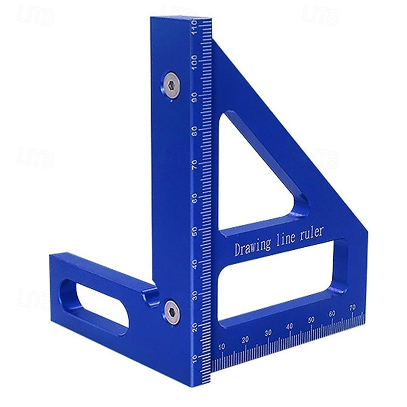 3D Multi-Angle Measuring Ruler Χάρακας διάταξης τετραγωνικής ταχύτητας Κράμα αλουμινίου Φορητά Εργαλείο Κατασκευής Ξυλουργικής 11 cm 45/90 ° 2025 - $12.99 –P9