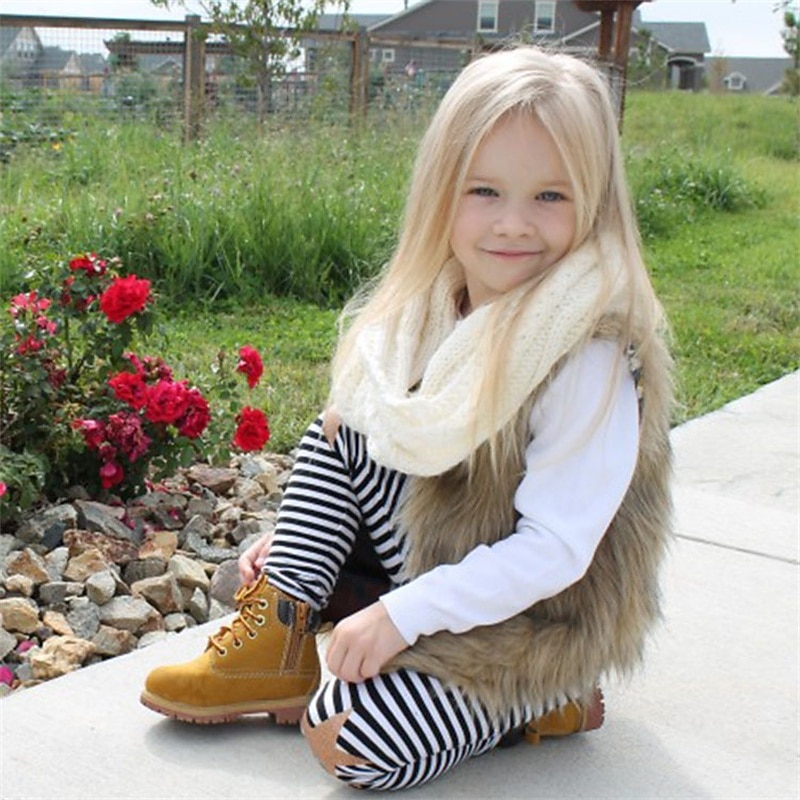 Kids Girls' Faux Suede Vest Vest Coat Solid Color Neutral Keep Warm School Coat Outerwear 4 years+ Fall Camel 2026 - $17.49 –P3