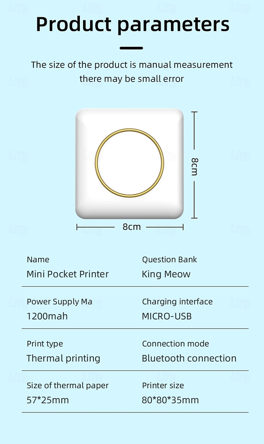 2025 NEW Sticker Printer C20 Fun Print Pod Mini Bluetooth Portable Sticker Maker with Rolls Paper Print Pods Mini Printer 2025 - $25.99 –P19