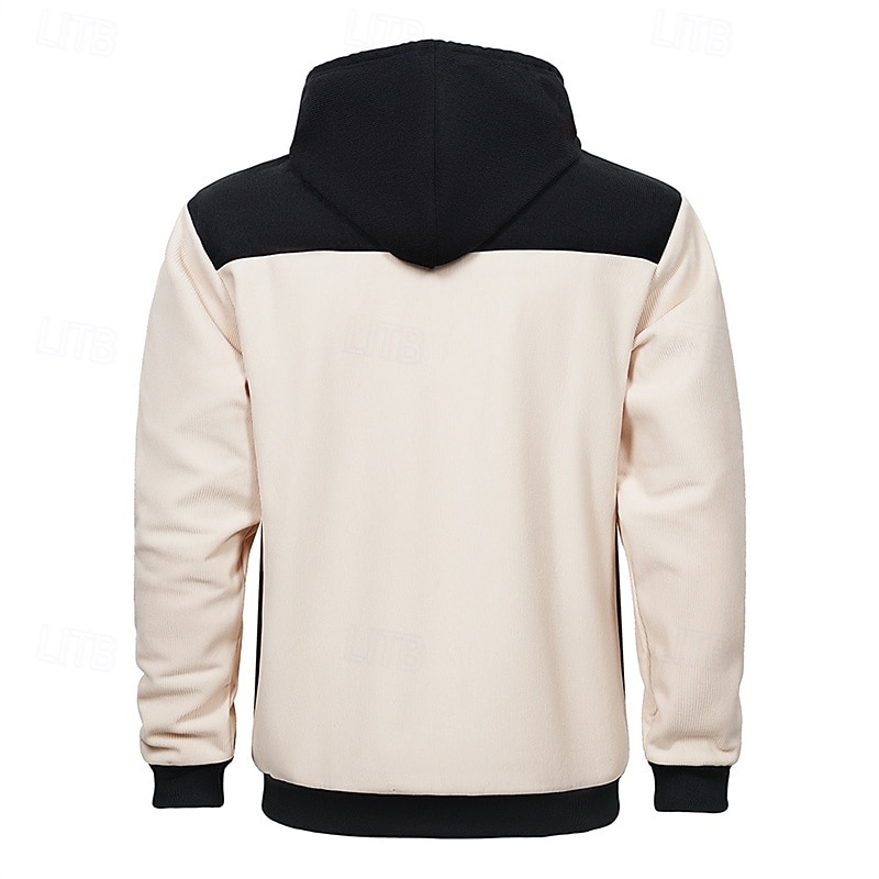 Ανδρικά Φούτερ με Κουκούλα Μαύρο Πράσινο Χακί Χακί Μπεζ Με Κουκούλα Συνδυασμός Χρωμάτων Κορδόνι Κουρελού Τσέπη Αθλήματα & Ύπαιθρος Καθημερινά Αργίες Βαμβάκι Κομψό στυλ street Βασικό Καθημερινό 2026 - $72.99 –P6