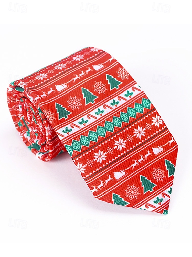 Cravates de Noël pour hommes – cravates de vacances amusantes et festives avec Père Noël, rennes, arbres et flocons de neige, parfaites pour les fêtes de Noël, les cadeaux et les célébrations saisonnières de 2026 ? $11.99 –P12