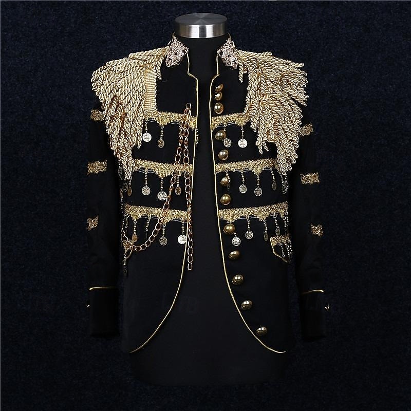 Real Abrigo Baile de Máscaras Chaqueta de circo Príncipe Aristócrata Retro Antiguo Rococó Adulto Hombre Carnaval Mascarada Evento / Fiesta Disfrazarse 2026 - $141.99 –P1