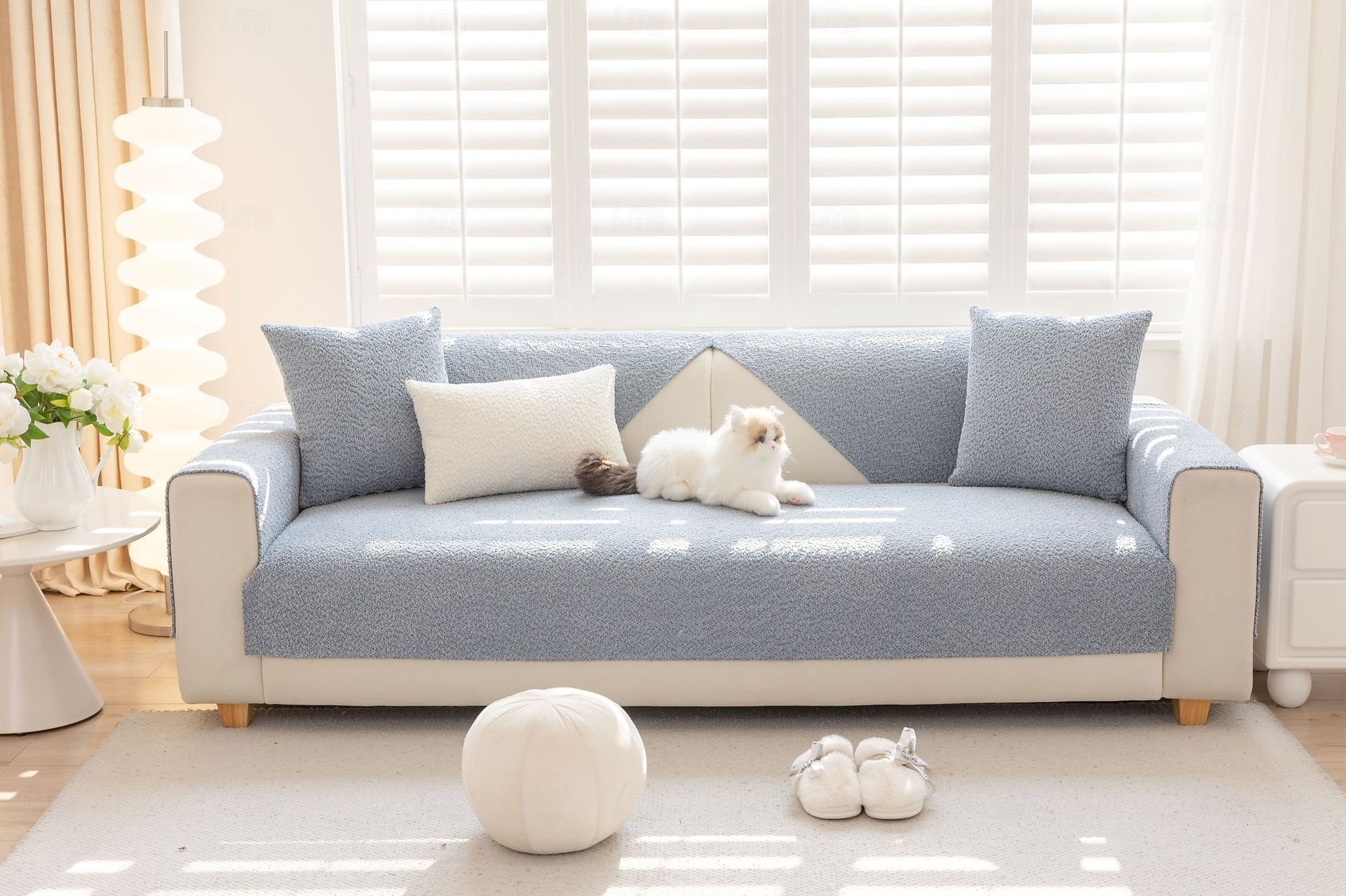 Funda de sofá para sofás en forma de L de 1, 2 o 3 plazas, apta para mascotas, acolchada, antideslizante, lavable, suave y duradera para sala de estar. 2026 - $53.99 –P15