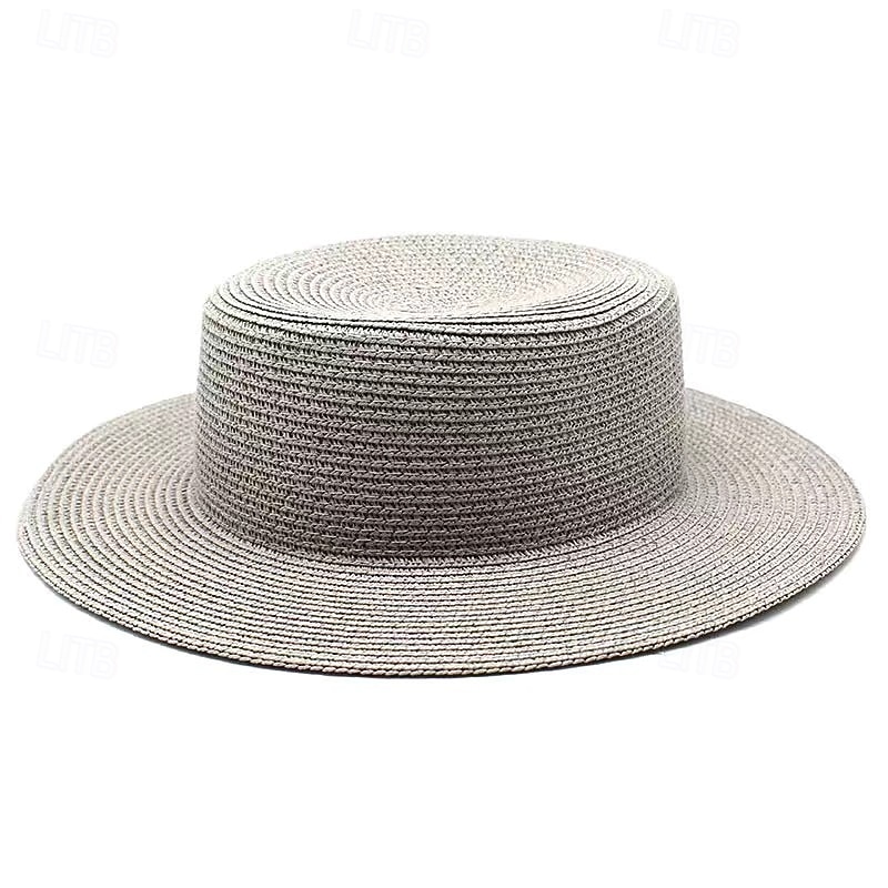 Cappelli Poliestere Cappello di paglia Matrimonio Ferie Tè Corsa di Cavalli Cocktail Vintage Protezione Solare Con Giunzione Copricapo Copricapo del 2026 a $17.49 –P13