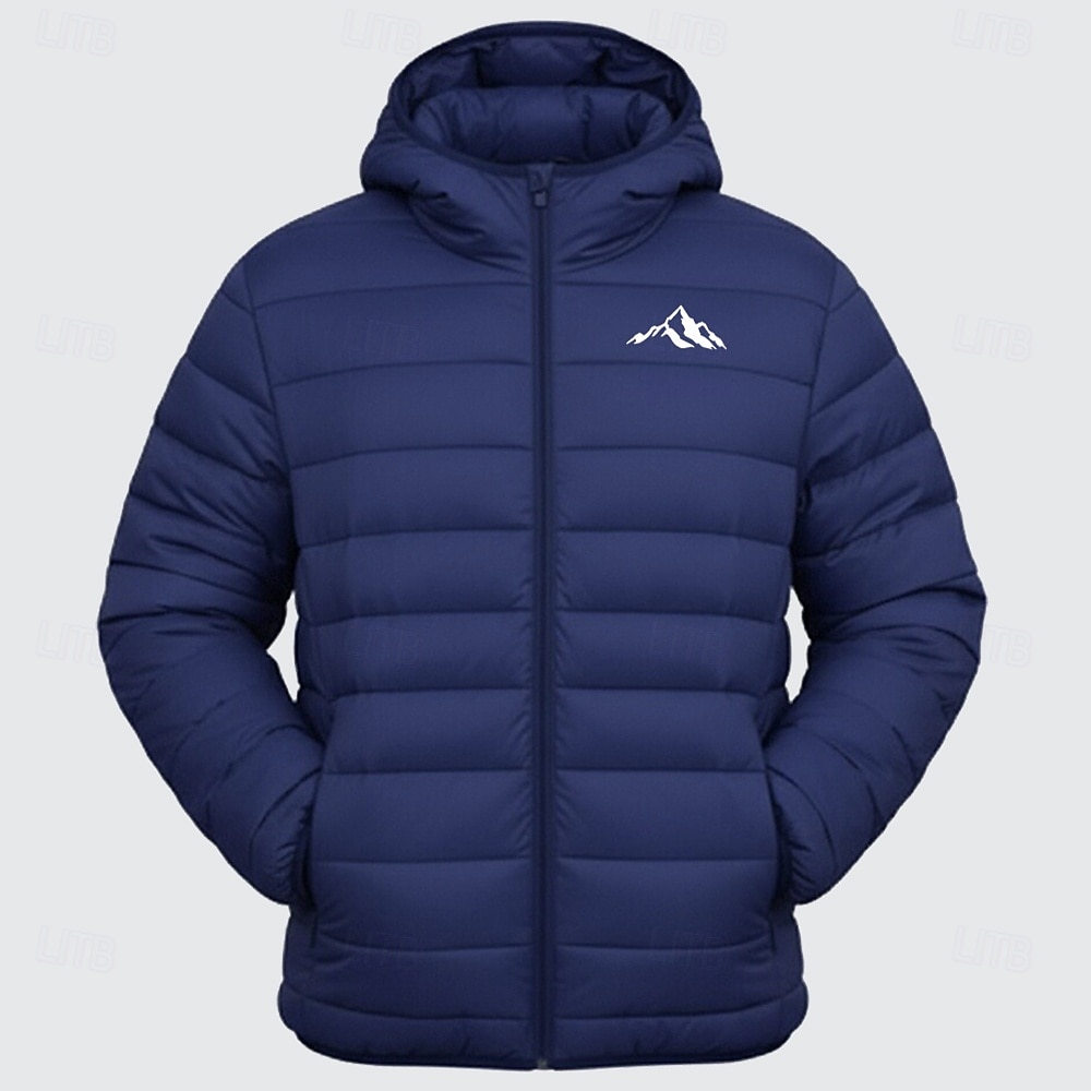 Per uomo Grafico Montagna Cappotto Invernale Giacca Piumino Giacca imbottita Calore Termico Impermeabile alla pioggia Leggero Casual All'aperto Quotidiano Giacca imbottita trapuntata con cappuccio del 2026 a $60.99 –P4