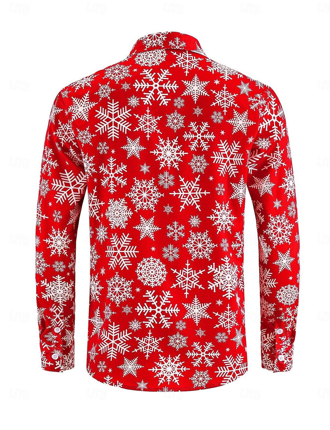 Karácsony Hosszú ujjak Gombos ing Mikulás Grafikus Újdonságok Vicces mert Férfi Felnőttek 3D nyomtatás mert Karácsony Farsang Újév Parti 2025 - $24.99 –P3