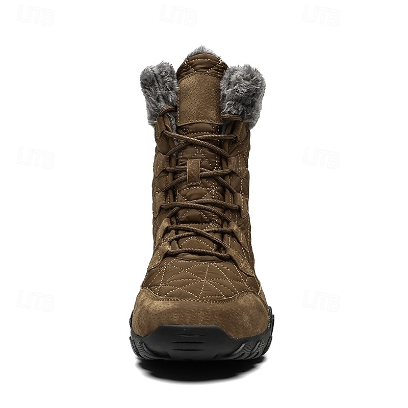 Tan Suede Men's Winter Boots with Fur Lining – Warm and Durable Footwear for Snowy Adventures and Outdoor Holiday Activities 2026 - $64.99 –P19