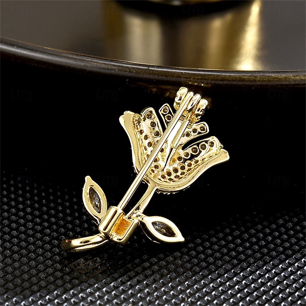 Broschen Blume Mode Luxus Brosche Schmuck Gold Für Hochzeit Party Geschenk Verlobung Abschlussball Festival 2026 - $17.49 –P2