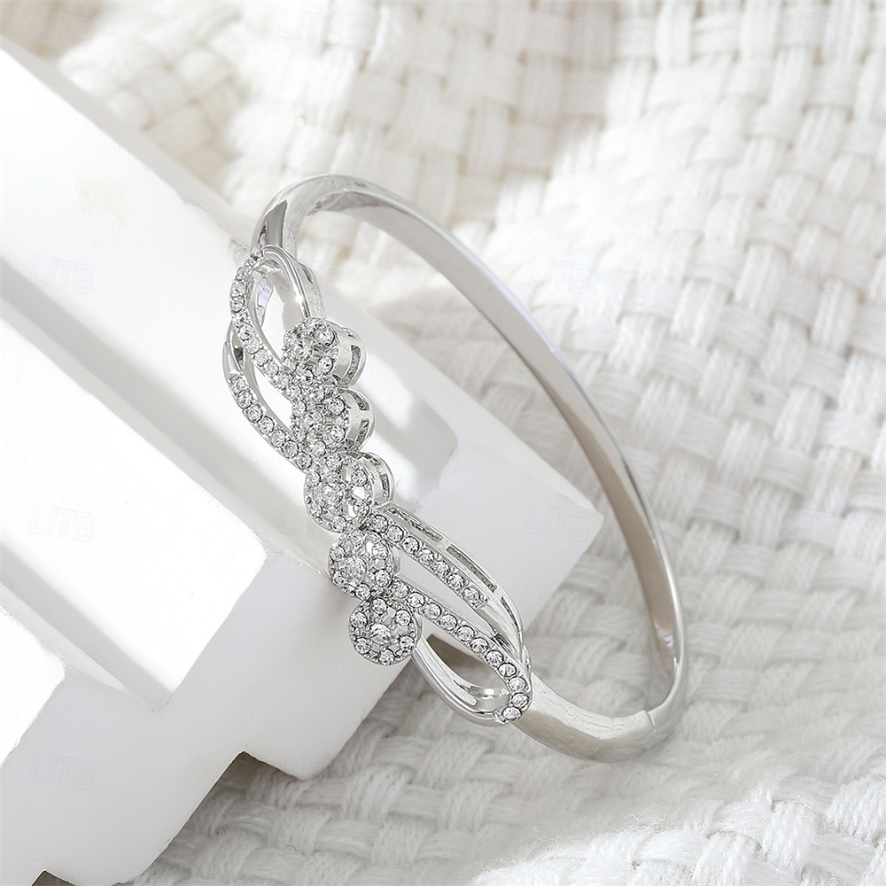 Crystal Classic Totem Series Elegant Personalized Trendy Chrome Bracelet Jewelry Silver / Golden For Wedding Party Engagement Prom 2026 - $11.49 –P5