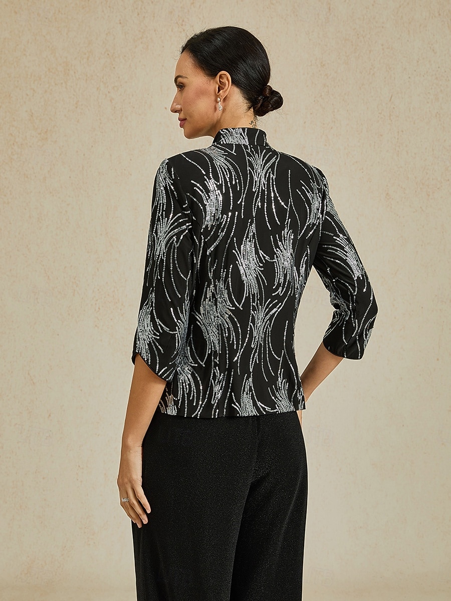 Dame Sequin Camisole Tank Top Grafisk Abstrakt Elegant Stilig Basis Ermeløs Regular Topper Svart Sommer 2025 - $119.99 –P3