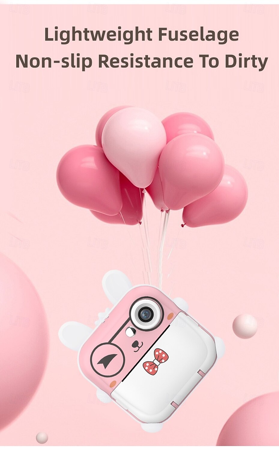 Новинка 2025 года: детская цифровая камера Polaroid Q5 с рисунком из мультфильма, симпатичная мини-камера для детей с HD-фотосъемкой и печатью, мини-видеокамера, рождественский подарок на день 2025 - $45.99 –P16