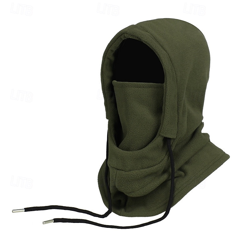 Bărbați Unisex Balaclava Ski Pălărie Balaclava Cagulă din fleece Pălării de iarnă Căciuli  Negru Roz Îmbujorat Poliester Cordon Lână  Casual Comfortabil În aer liber Purtare Zilnică Culoare solid 2026 - $9.99 –P5