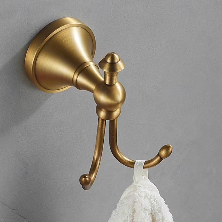 ganchos de toalha para banheiros, suporte de toalha de latão antigo montado na parede, gancho de roupão de alta resistência para cozinha, quarto, hotel, piscina, casaco de 2026 por $30.99 –P2