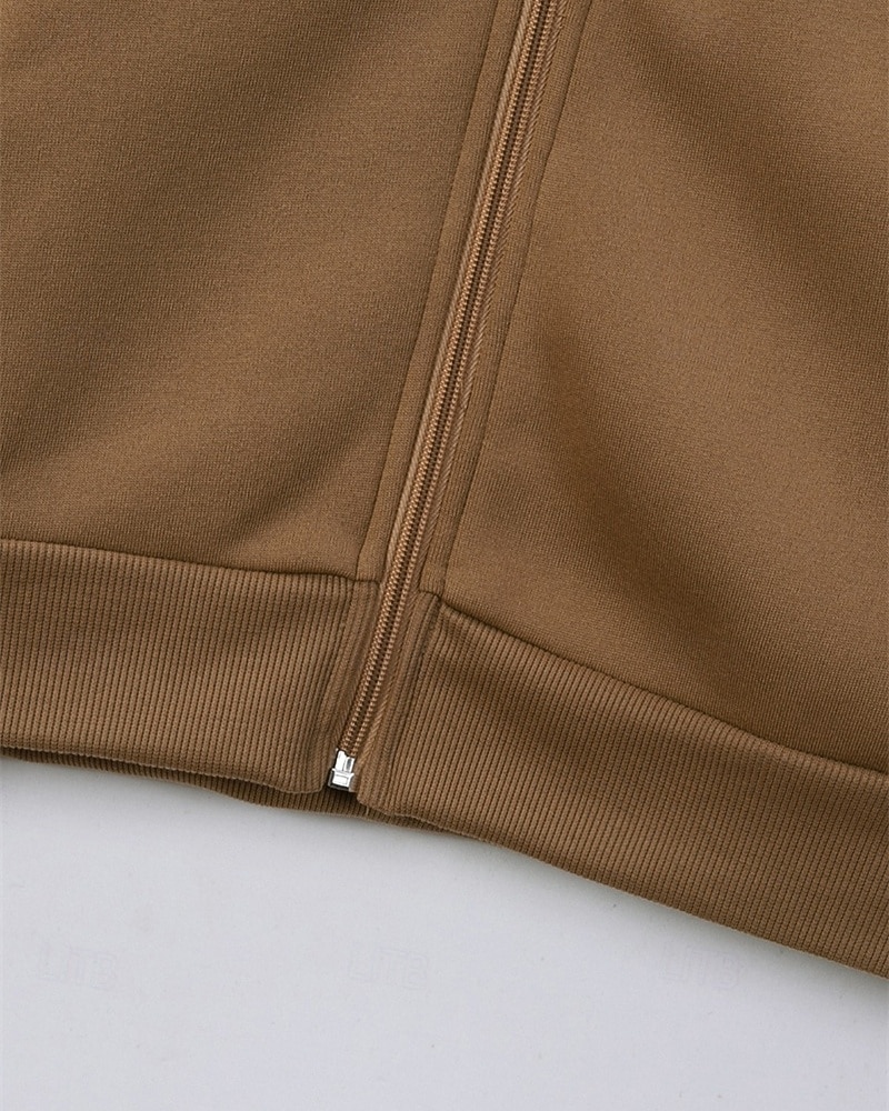 Муж. Легкая куртка Повседневная куртка Повседневные на открытом воздухе Карман Весна Осень Контрастных цветов Уличный стиль Стиль Воротник-стойка Обычная 2026 - $24.99 –P6