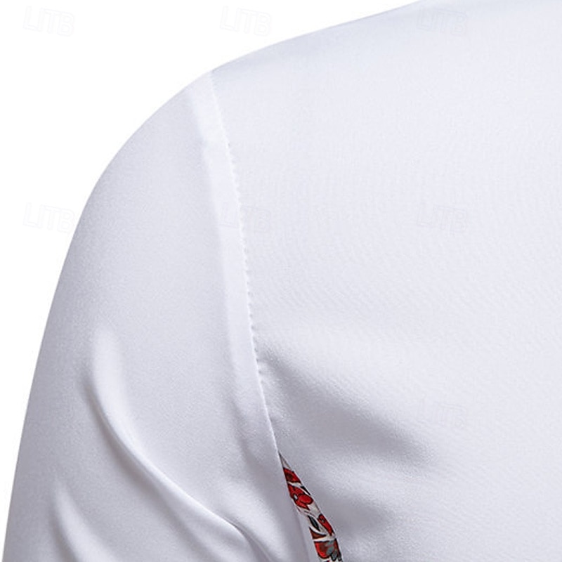 Herren Hemd Freizeithemd Knopfhemd Schwarz Weiß Blau Grün Langarm Paisley-Muster Einfach Revers Urlaub Lässig Farbblock Bekleidung Mode Lässig 2025 - $27.99 –P8