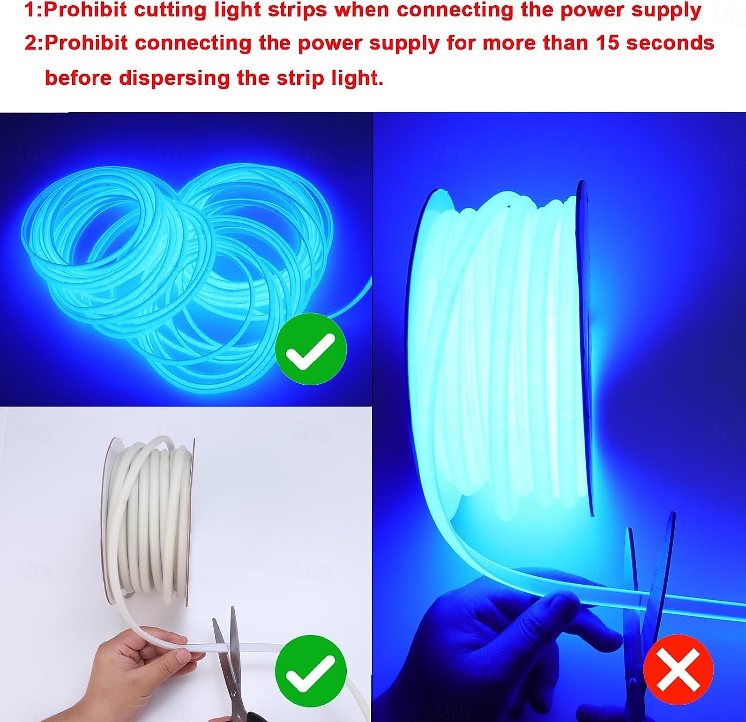 6.5-164 FT COB Outdoor LED Strip Lights Waterproof AC110V High Voltage COB LED Rope Light Switch with Plug High Density Outside IP65 Flexible Tape Light 2026 - $21.99 –P10