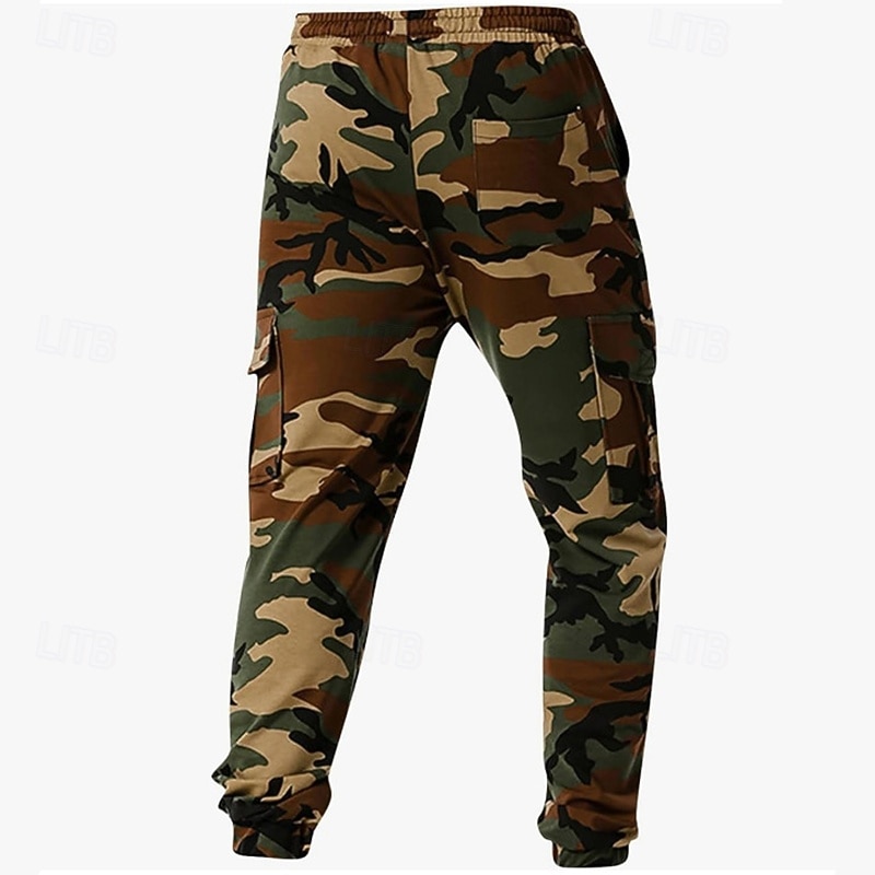 Per uomo Pantaloni della tuta con risvolto Pantaloni Cargo pantaloni sportivi Coulisse con tasche Vita Alta Pantaloni Palestra Athleisure Allenamento Primavera Autunno Elastico Palestra Allenamento del 2026 a $27.99 –P4