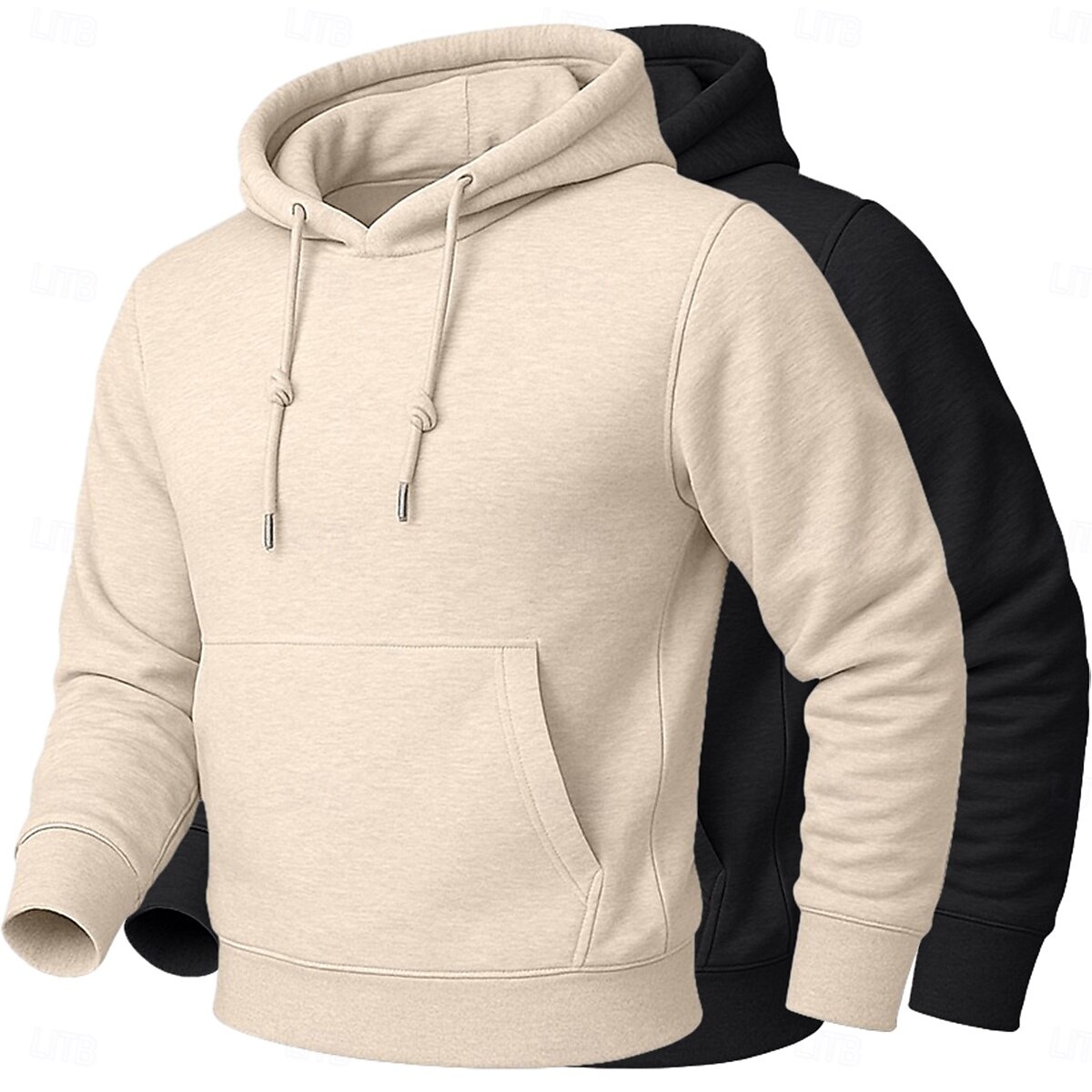 Per uomo Felpa con cappuccio Felpa con cappuccio in pile Felpa con cappuccio foderata in pile Giallo+Arancione Albicocca + Nero Cammello + Nero Viola + rosa Rosa + blu navy Con Cappuccio Semplice del 2026 a $19.99 –P5