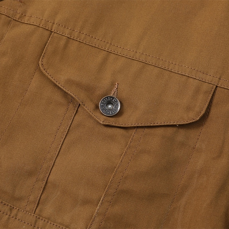 Hombre Chaqueta de camionero Chaqueta tipo cargo Vacaciones Diario Resistencia al desgaste Bolsillo Primavera Otoño Plano Moda Clásico Diseño Regular Marrón Chaquetas 2026 - $64.99 –P7