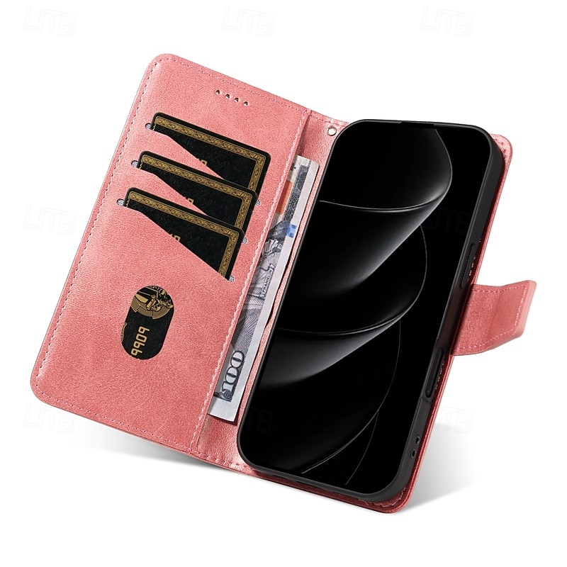 telefone Capinha Para iPhone 17 Pro Max 17 Air 16 15 14 Pro Max Plus 16e 13 Pro Max Mini Capa para Cartão Wallet Proteção de corpo inteiro com cordão Antichoque Retro Couro PU de 2025 por $11.99 –P8