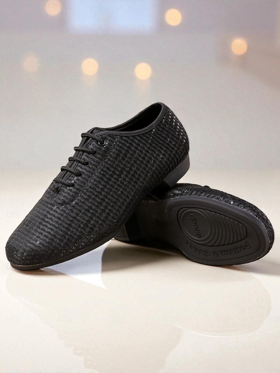 Weiße professionelle Tanzschuhe zum Schnüren für Damen, leichte