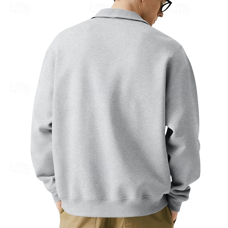 Hombre Sudadera Gris Claro Diseño Plano Bolsillo Diario Deporte Festivos Poliéster Ropa de calle Básico Casual Primavera & Otoño Ropa Sudaderas con capucha Sudaderas Manga Larga 2026 - $24.99 –P4