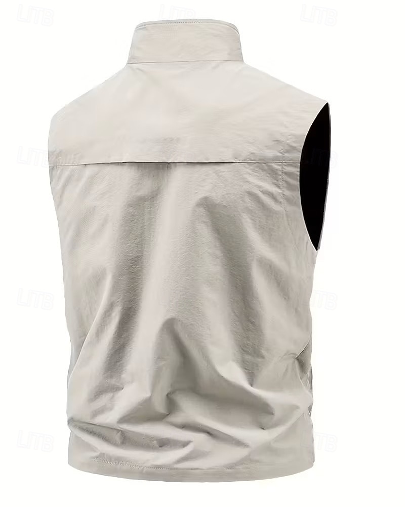 Herre سترة Gilet Fiskevest utendørs Daglig Mote Fritid Vår Høst Lomme Trykt mønster Polyester Bekvem Fjell Glidelås Høy krage Normal Svart Rød Kakifarget Militærgrønn Vest 2026 - $34.99 –P8