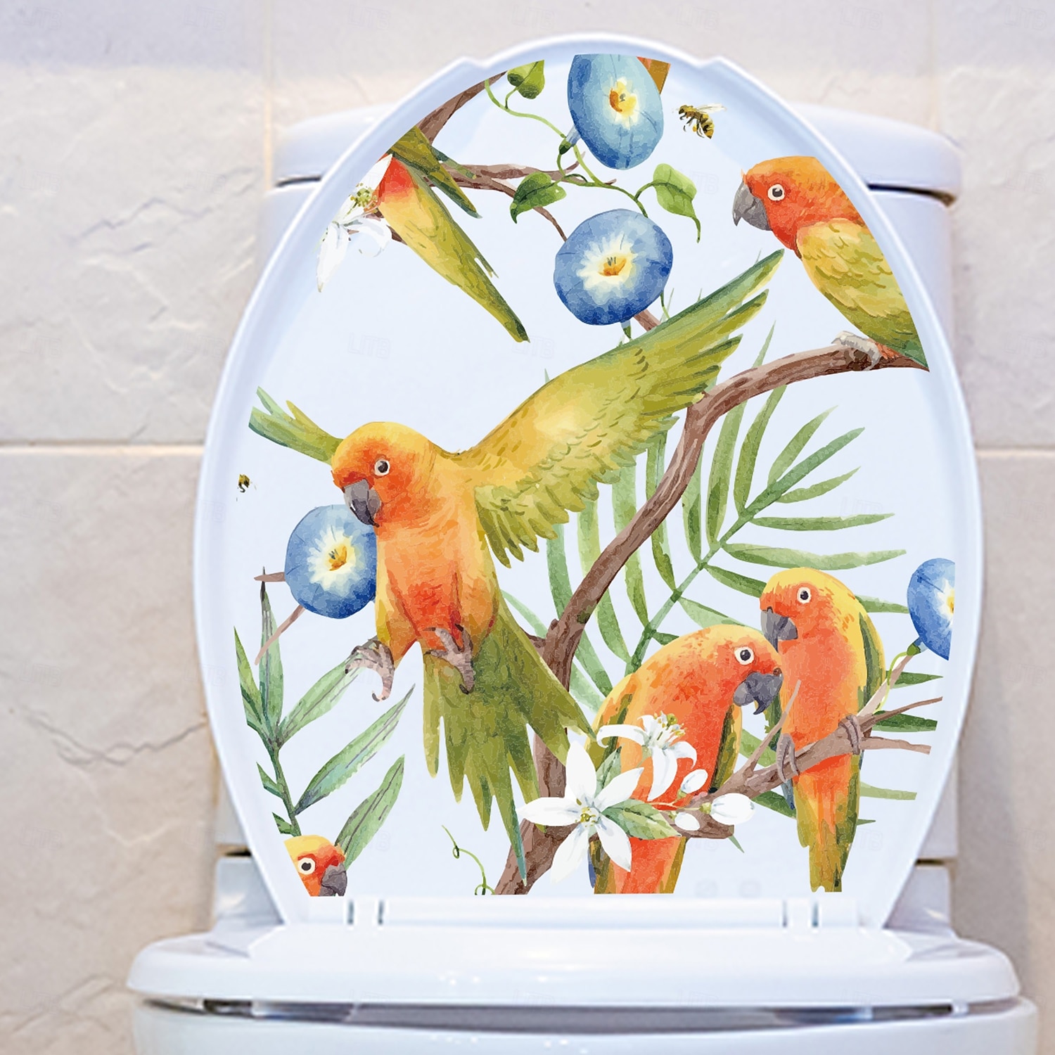 Autocollant de toilette en coquillage océan amovible, autocollant mural de salle de bain, imperméable, décor de couvercle de toilette, thème marin, accessoires de décoration pour la maison de 2026 ? $10.49 –P4