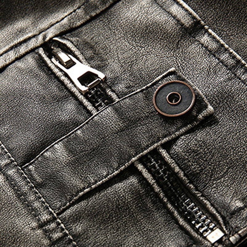 Per uomo Giacca in Ecopelle Giacca Cargo Giacca Casual Giacca da Moto Vacanza Quotidiano Caldo Tasca Inverno Semplice Moda Classico Collo alla coreana Regolare Nero Marrone Cachi Giacca del 2026 a $60.99 –P9