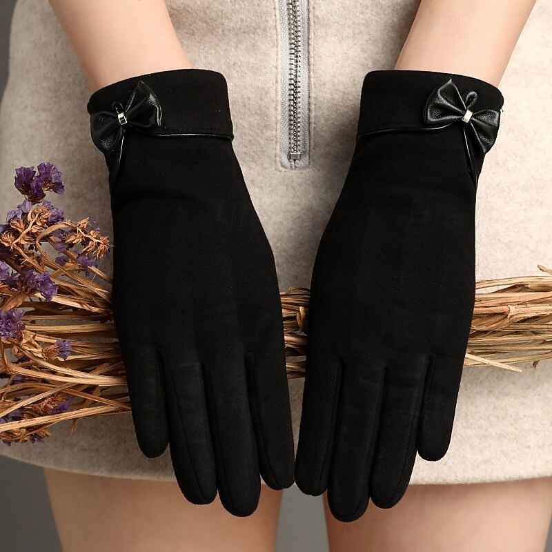 Women's 1 Pair Fingertips / Winter Gloves Streetwear / Outdoor Gloves - Solid Colored Full Finger 2026 - $17.49 –P4