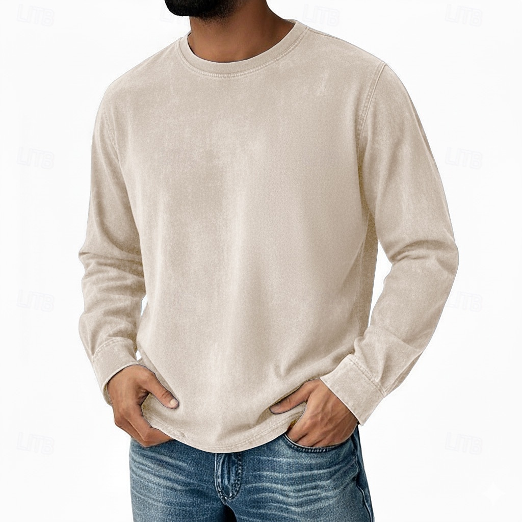 Miesten T-paita 100 % puuvillahappopesupaita Pitkähihainen Tiukka pyöreä kaula-aukko Syksy 봄 & Syksy Lippu Yhdysvaltain Yhdysvaltain lippu Lippu / kansallislippu Neuleet Vintage Tyylikäs Crewneck 2026 - $18.99 –P3