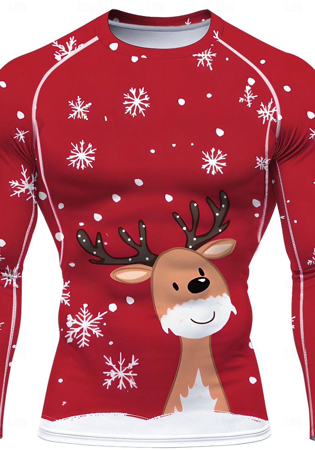 Navidad Hombre Unisexo Camiseta Running Camisa atlética Camisa de gimnasia Camisa de fitness Camisa de entrenamiento Manga Larga Camiseta Graphic UPF 50 Resistente a los rayos UV Suave Reductor del 2025 - $22.99 –P3