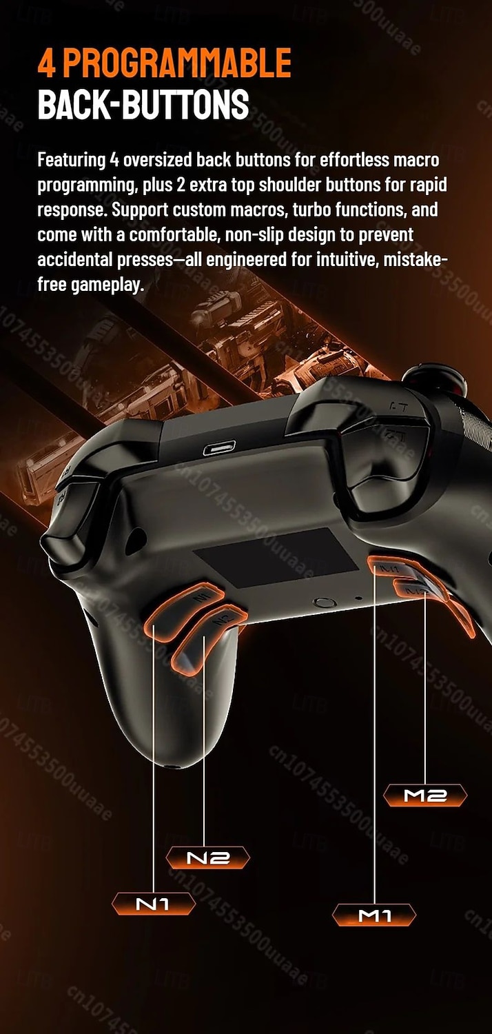 Игровой контроллер Lenovo S05 RGB беспроводной геймпад джойстик с эффектом Холла для Switch/2/OLED/Lite ПК iPhone Android телефонов подарок на День Святого Валентина 2026 - $64.99 –P10