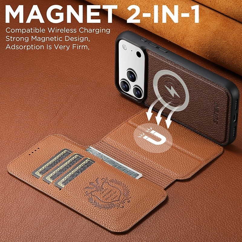 2025年 電話 ケース 用途 iPhone 17 Pro Max 17 16 15 14 Pro Max 13 Pro Max バックカバー 耐衝撃 レトロ風 PUレザー  コレクション – $13.99 –P10