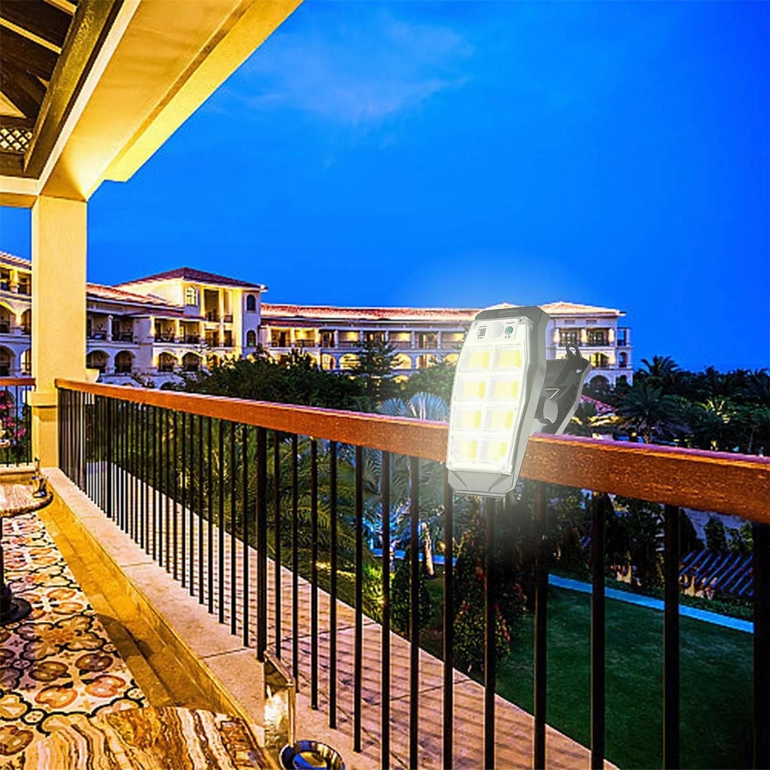 Solar Motion Sensor Remote Control Lights Outdoor Clip on Solar Lights  Outdoor Waterproof High Bright Solar Powered Security Lights for Outside Fence  Chain Link Camping 1PC 2025 - $27.99