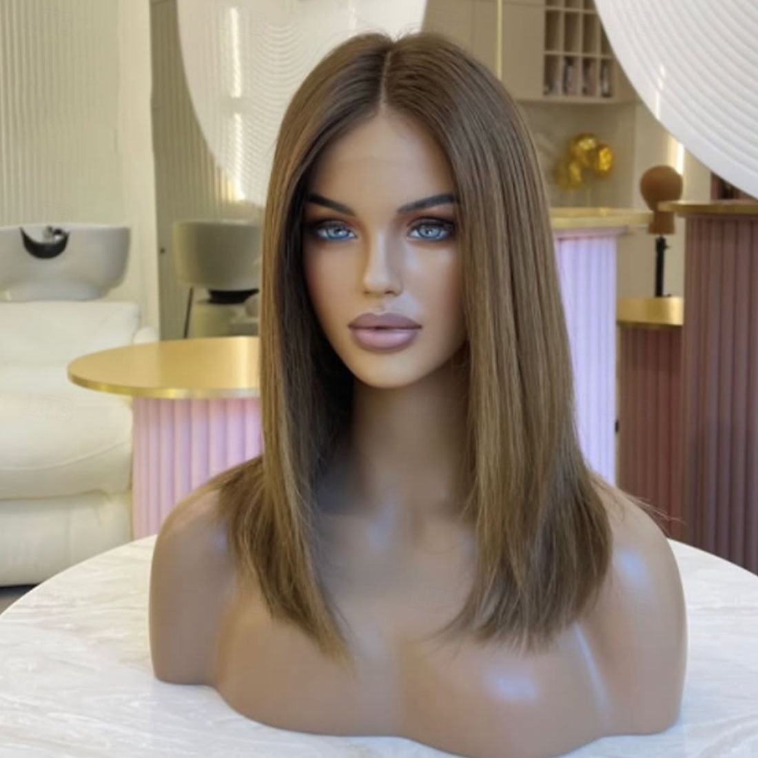 Peluca Cabello humano remy Cierre 5x5 Cierre 4x13 Cabello Brasileño Recto Marrón Castaño rojizo Bob corto Mujer Densidad 130% 150% Cabello Ombre Pelo reflectante / balayage Entradas Naturales Sin cola 2025 - $333.19 –P1