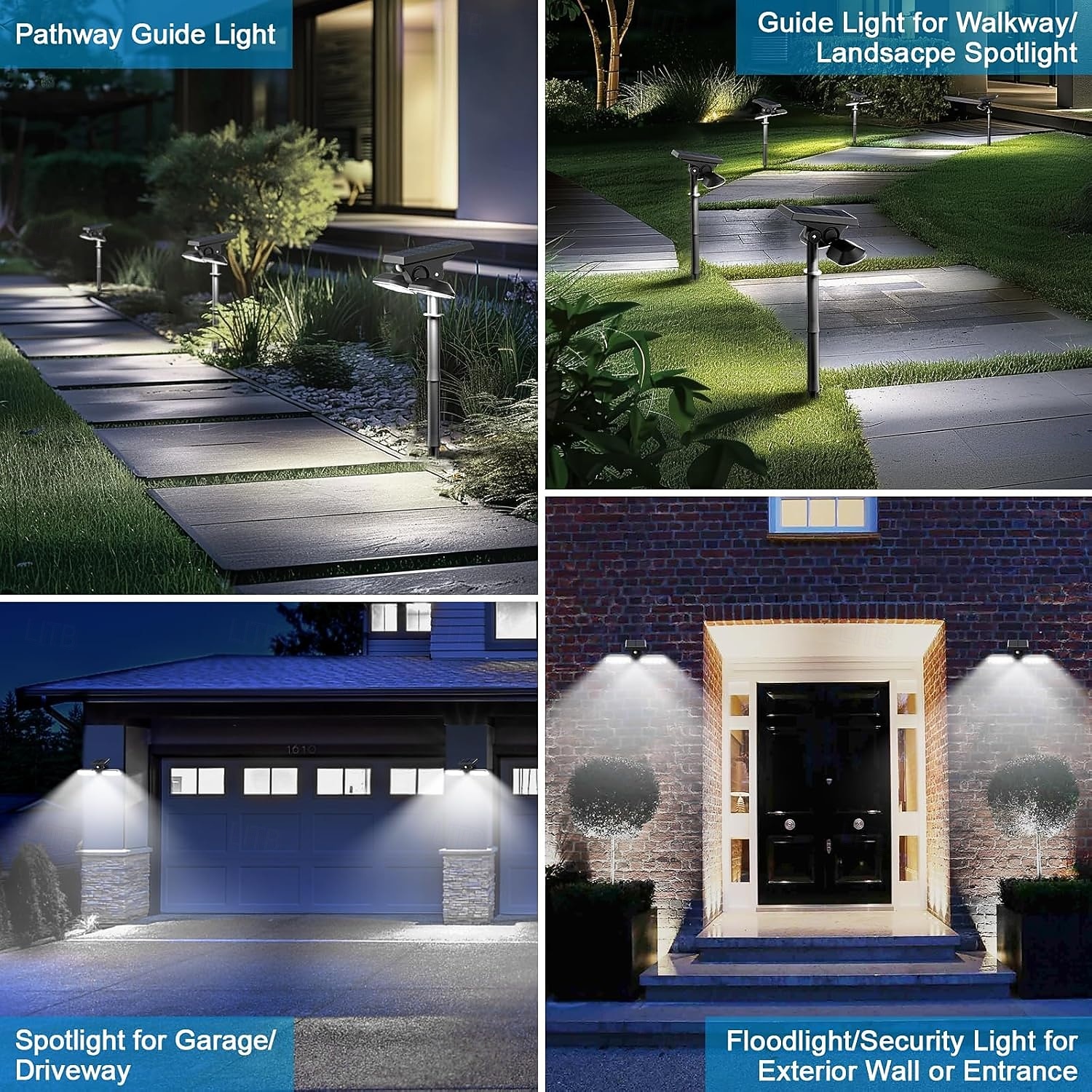 Solar Lights Outdoor PIR Motion 1 Pack, Solar Floodlight, Stay On or Motion Sensor Mode, Dusk to Dawn Security Light, Landscape Spotlights for Garage Fence Driveway Solar Powered 2026 - $43.99 –P5