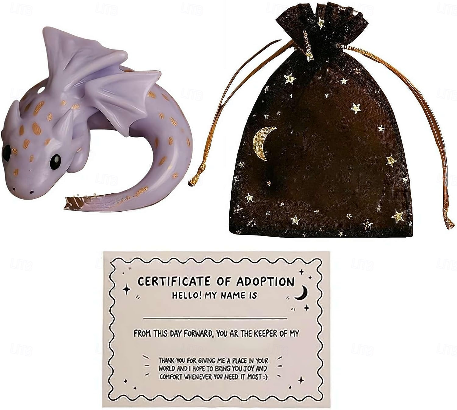 Adoptionsset für einen emotionalen Unterstützungsdrachen, handgefertigte Mini-Taschenfigur eines emotionalen Unterstützungsdrachens, niedliche, beruhigende Drachenskulptur zur Linderung von 2025 - $9.99 –P12